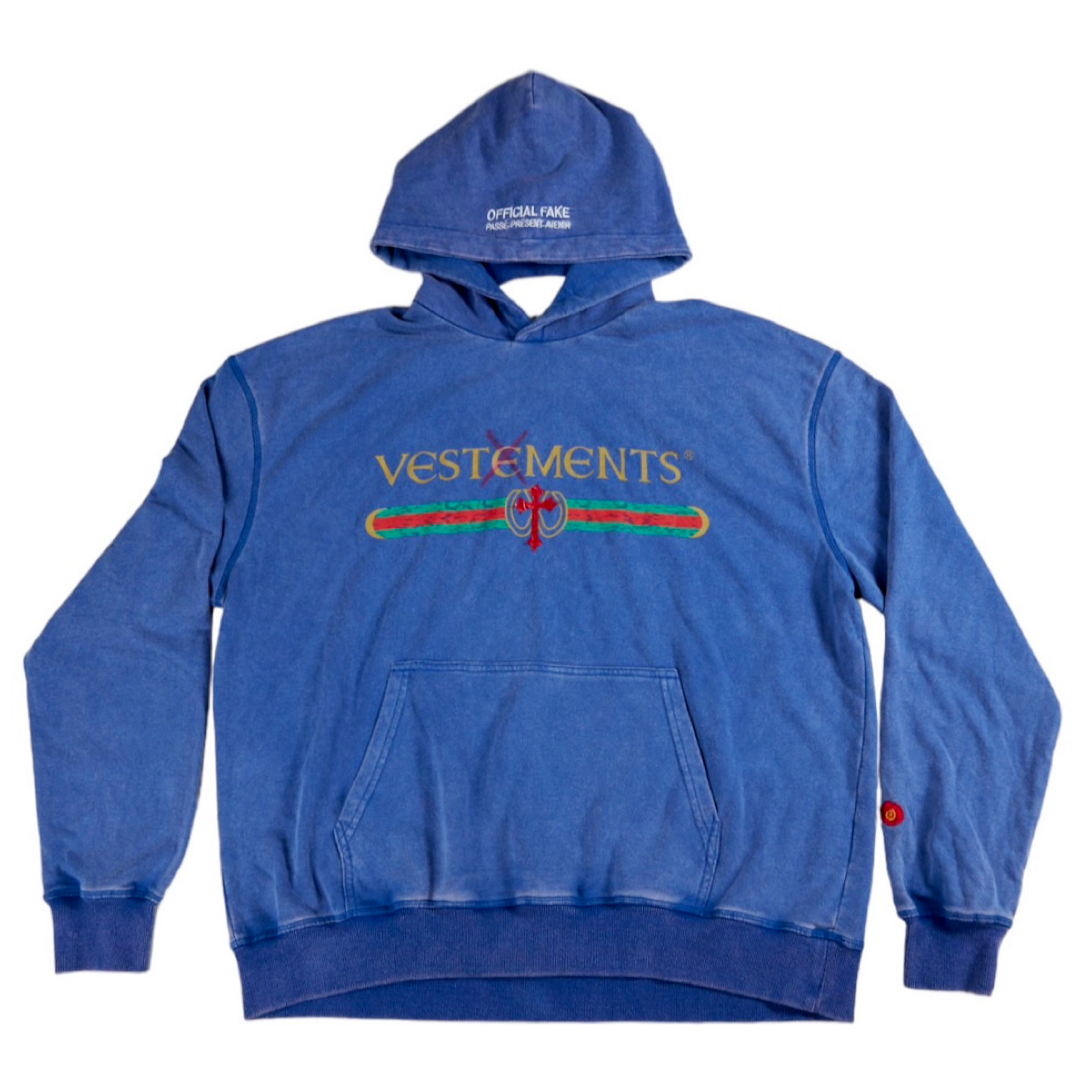 DOUBLE LOGO REVERSIBLE HOODIE IN BLUE  [ Limited to 58 pieces , No Restocked ]