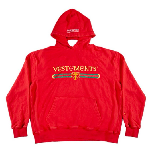 DOUBLE LOGO REVERSIBLE HOODIE IN RED  [ Limited to 58 pieces , No Restocked ]