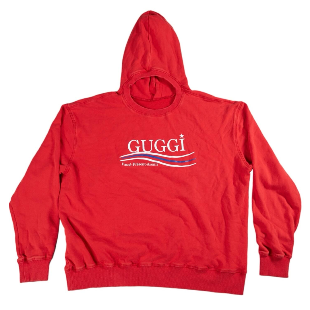 DOUBLE LOGO REVERSIBLE HOODIE IN RED  [ Limited to 58 pieces , No Restocked ]